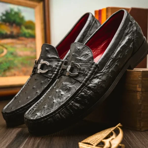 marco_di_milano_ferrioni__9.webp Hot Marco di Milano Ferrioni Ostrich Bit Loafer Black