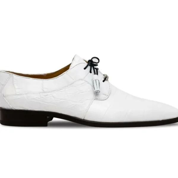 Discount Marco di Milano Fitipaldi Alligator Derby White