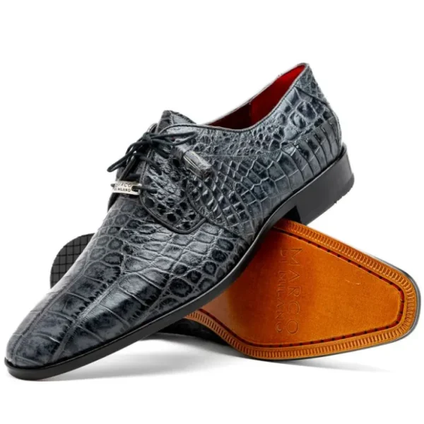Discount Marco di Milano Fitipaldi Alligator Derby Rustic Grey RustiGrey