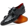 Cheap Marco di Milano Fitipaldi Alligator Derby Black