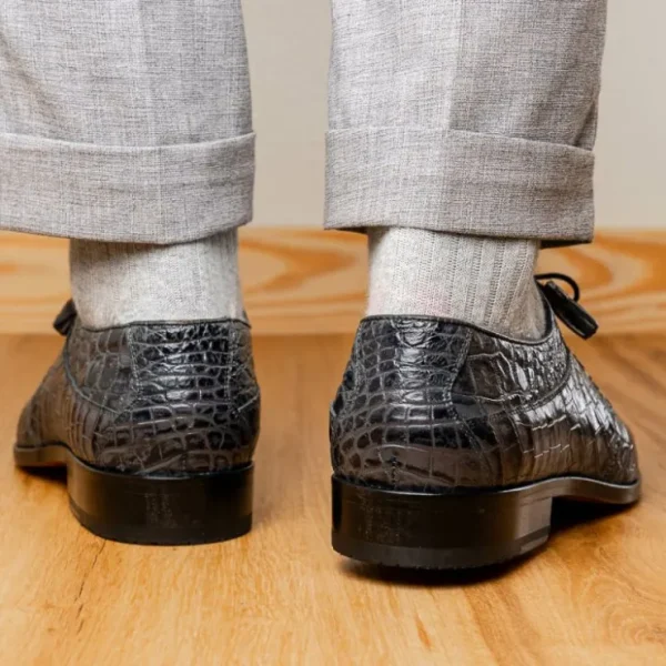 Discount Marco di Milano Fitipaldi Alligator Derby Rustic Grey RustiGrey