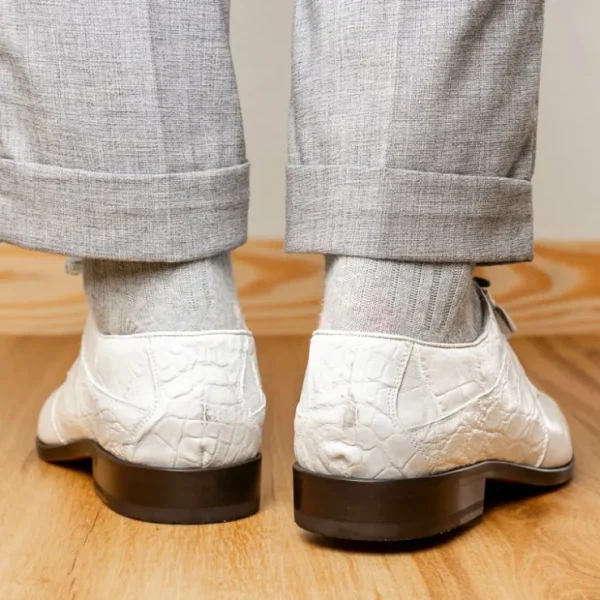 Discount Marco di Milano Fitipaldi Alligator Derby White