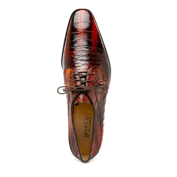 marco_di_milano_fitipaldi_3-4.webp Shop Marco di Milano Fitipaldi Alligator Derby Rustic Cognac RustiCognac