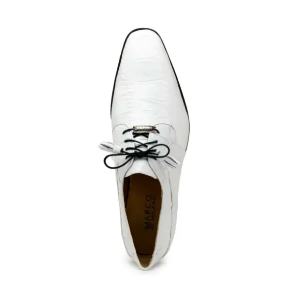 Discount Marco di Milano Fitipaldi Alligator Derby White