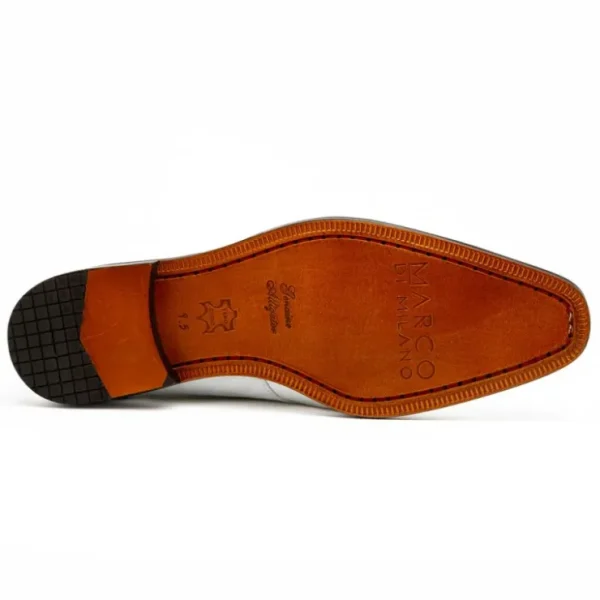 Discount Marco di Milano Fitipaldi Alligator Derby White