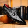 Cheap Marco di Milano Fitipaldi Alligator Derby Black