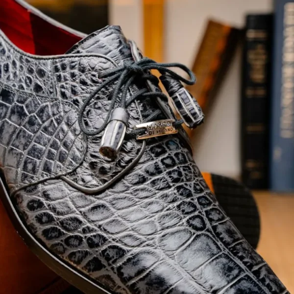Discount Marco di Milano Fitipaldi Alligator Derby Rustic Grey RustiGrey