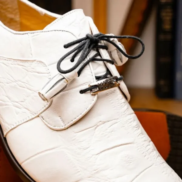 Discount Marco di Milano Fitipaldi Alligator Derby White