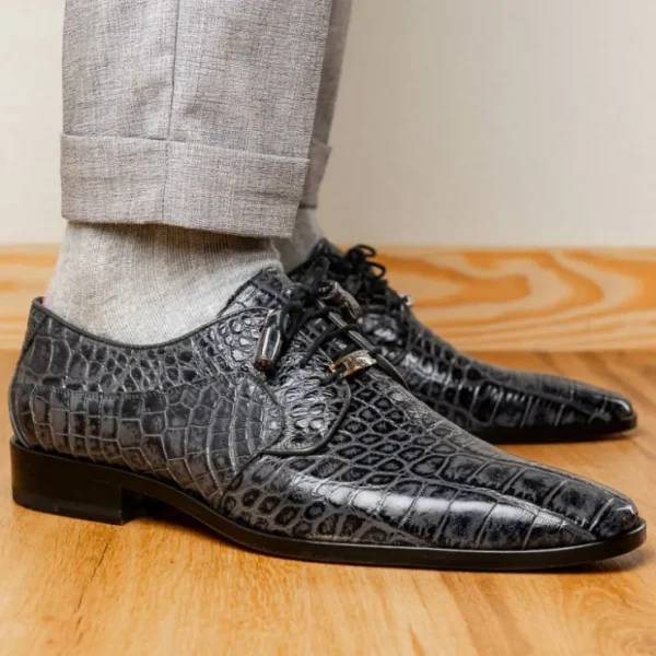 Discount Marco di Milano Fitipaldi Alligator Derby Rustic Grey RustiGrey