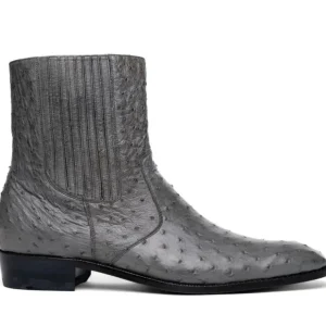 Hot Marco di Milano Giorgio Ostrich Quill Dress Boots Serpentine Grey SerpentineGrey