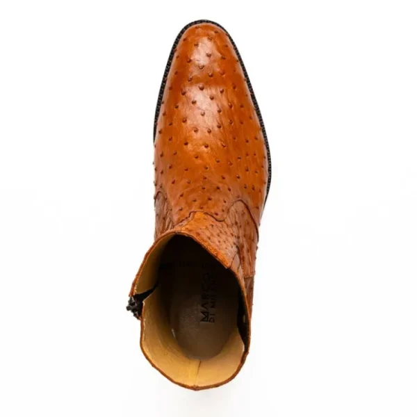 Sale Marco di Milano Giorgio Ostrich Quill Dress Boots Brandy