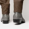 Hot Marco di Milano Giorgio Ostrich Quill Dress Boots Serpentine Grey SerpentineGrey