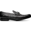 Clearance Marco di Milano Hugo Alligator Bit Loafers Black