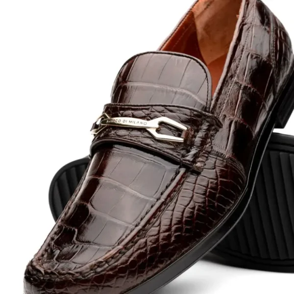 marco_di_milano_hugo_alli_2-1.webp Fashion Marco di Milano Hugo Alligator Bit Loafers Brown
