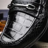 Clearance Marco di Milano Hugo Alligator Bit Loafers Black