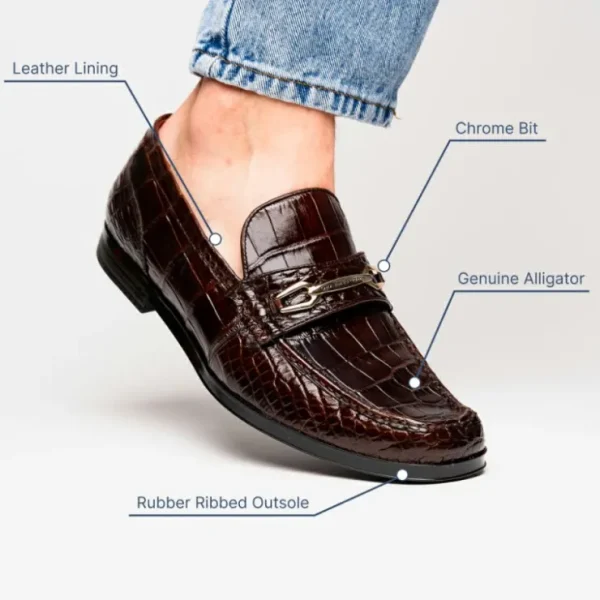marco_di_milano_hugo_alli_8-1.webp Fashion Marco di Milano Hugo Alligator Bit Loafers Brown