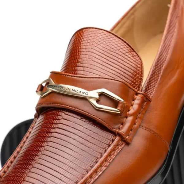 marco_di_milano_hugo_liza_3-2.webp Store Marco di Milano Hugo Lizard & Calfskin Bit Loafers Cognac