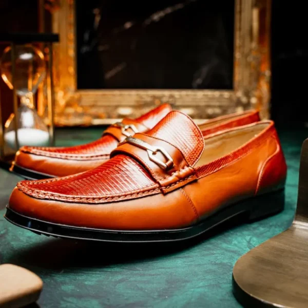 marco_di_milano_hugo_liza_7-2.webp Store Marco di Milano Hugo Lizard & Calfskin Bit Loafers Cognac