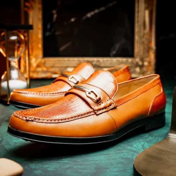 marco_di_milano_hugo_liza_7-3.webp Cheap Marco di Milano Hugo Lizard & Calfskin Bit Loafers Honey