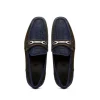 Cheap Marco di Milano Hugo Sueded Ostrich Leg Bit Loafers Navy / Brown