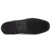 Fashion Marco di Milano Hugo Sueded Ostrich Leg Bit Loafers Black / Wine