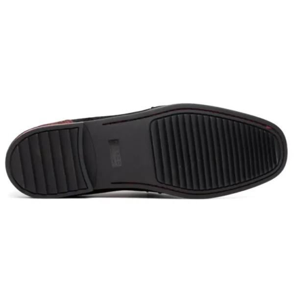 marco_di_milano_hugo_sued_4-2.webp Fashion Marco di Milano Hugo Sueded Ostrich Leg Bit Loafers Black / Wine