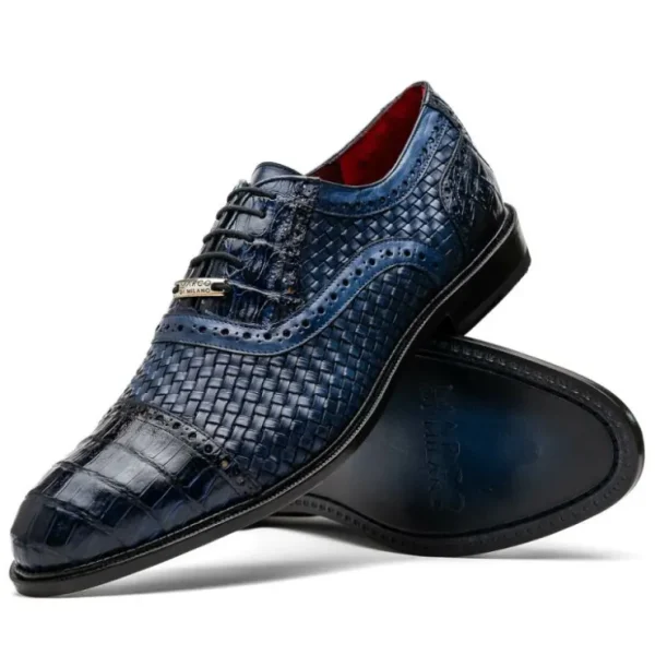 marco_di_milano_john_wove_1-2.webp Flash Sale Marco di Milano John Woven Caiman Crocodile Oxford Navy