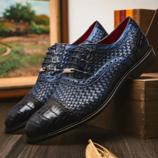 marco_di_milano_john_wove_10-2.webp Flash Sale Marco di Milano John Woven Caiman Crocodile Oxford Navy