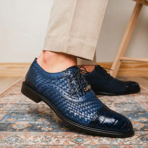 marco_di_milano_john_wove_6-2.webp Flash Sale Marco di Milano John Woven Caiman Crocodile Oxford Navy