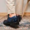 Flash Sale Marco di Milano John Woven Caiman Crocodile Oxford Navy