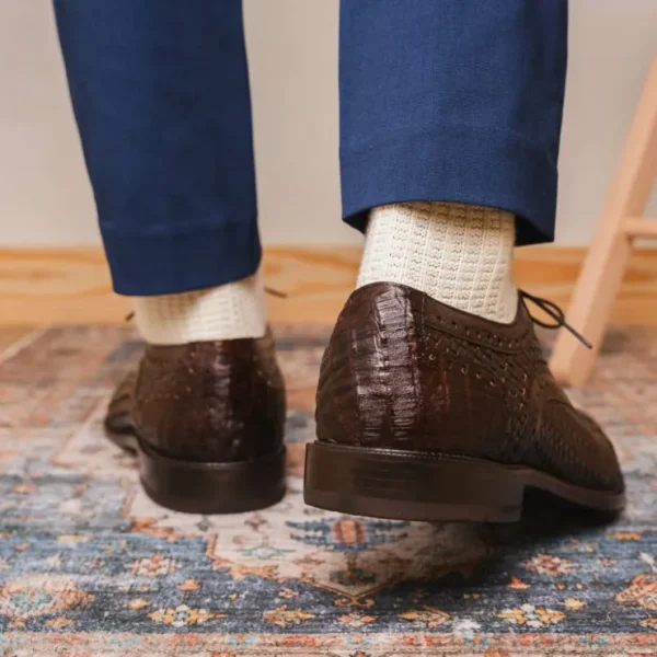 marco_di_milano_john_wove_7-3.webp Shop Marco di Milano John Woven Caiman Crocodile Oxford Brown