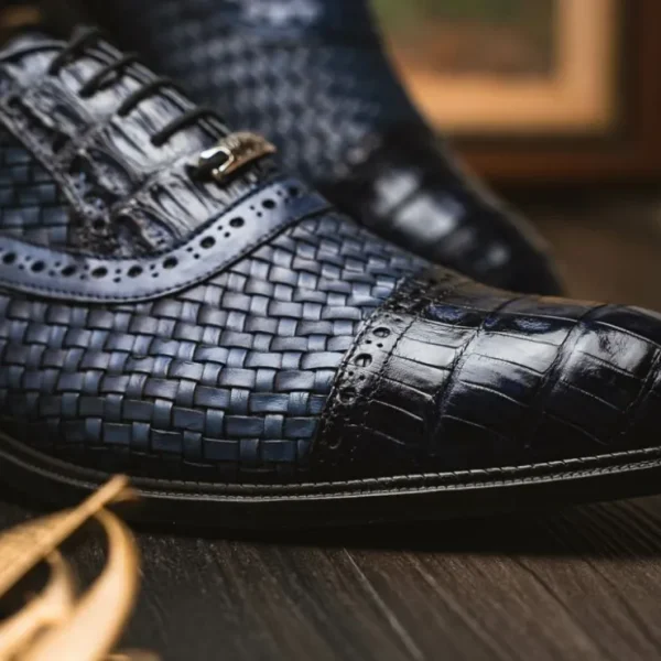 marco_di_milano_john_wove_9-2.webp Flash Sale Marco di Milano John Woven Caiman Crocodile Oxford Navy