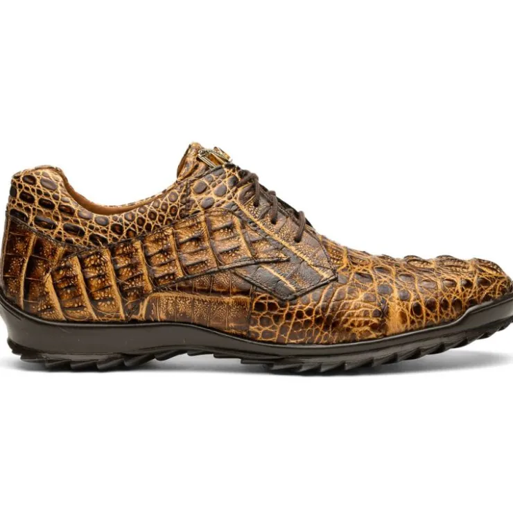 New Marco di Milano Kratos Caiman Crocodile Sneaker Rustic Orix RusticOrix