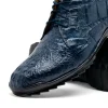 Best Sale Marco di Milano Kratos Caiman Crocodile Sneaker Navy
