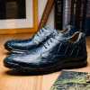 Best Sale Marco di Milano Kratos Caiman Crocodile Sneaker Navy