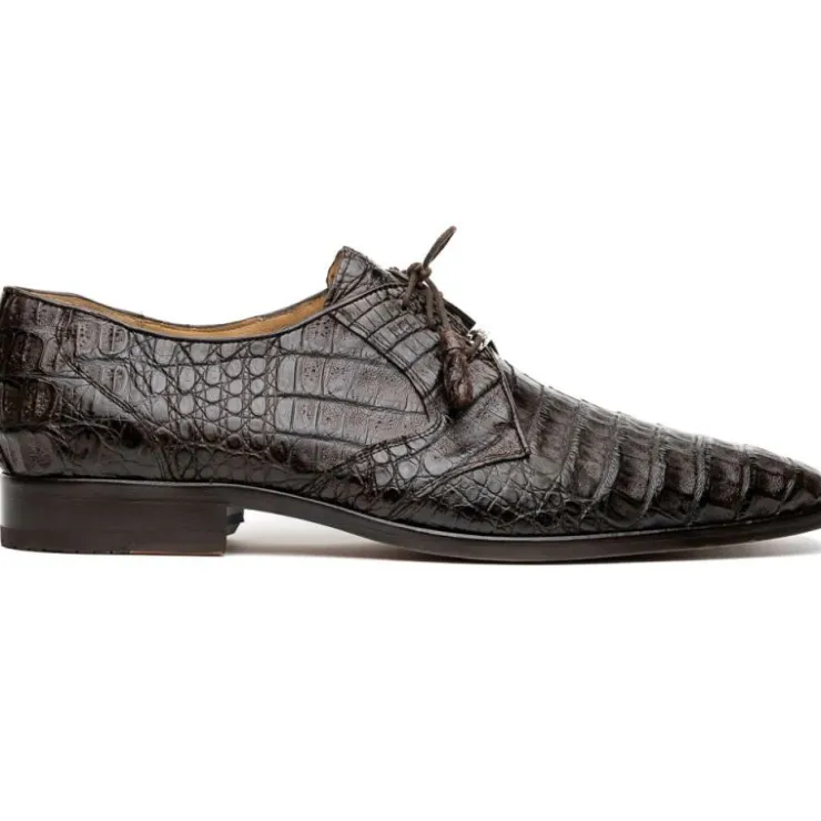 Hot Marco di Milano Lacio Caiman Crocodile Derby Brown