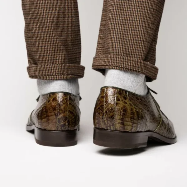 marco_di_milano_lacio_cai_10-6.webp Flash Sale Marco di Milano Lacio Caiman Crocodile Derby Wood Green WoodGreen