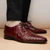 Sale Marco di Milano Lacio Caiman Crocodile Derby Wine