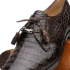 Hot Marco di Milano Lacio Caiman Crocodile Derby Brown
