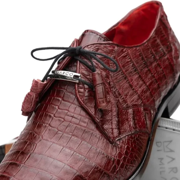 Sale Marco di Milano Lacio Caiman Crocodile Derby Wine
