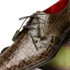 Flash Sale Marco di Milano Lacio Caiman Crocodile Derby Wood Green WoodGreen