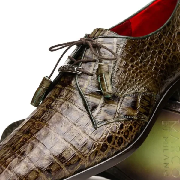 marco_di_milano_lacio_cai_2-6.webp Flash Sale Marco di Milano Lacio Caiman Crocodile Derby Wood Green WoodGreen
