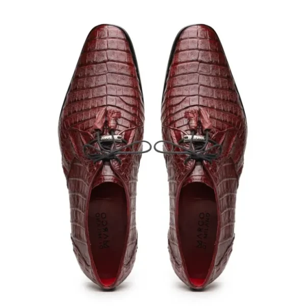 Sale Marco di Milano Lacio Caiman Crocodile Derby Wine