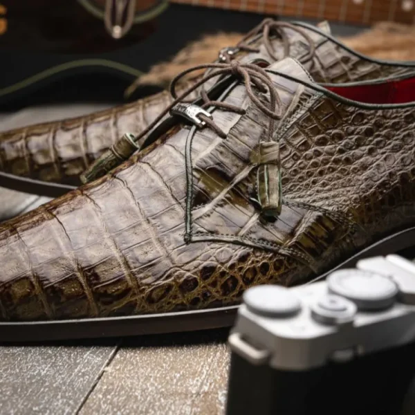 marco_di_milano_lacio_cai_7-6.webp Flash Sale Marco di Milano Lacio Caiman Crocodile Derby Wood Green WoodGreen