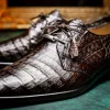 Hot Marco di Milano Lacio Caiman Crocodile Derby Brown