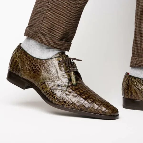 marco_di_milano_lacio_cai_9-6.webp Flash Sale Marco di Milano Lacio Caiman Crocodile Derby Wood Green WoodGreen