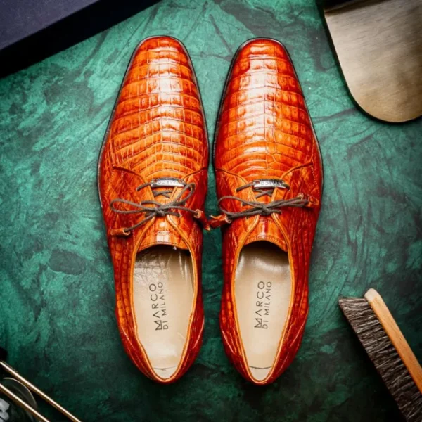 marco_di_milano_lacio_cai_9.webp Cheap Marco di Milano Lacio Caiman Crocodile Derby Brandy