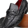 Best Sale Marco di Milano Landro Caiman Crocodile Bit Loafers Black