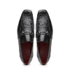 Best Sale Marco di Milano Landro Caiman Crocodile Bit Loafers Black