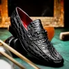 Best Sale Marco di Milano Landro Caiman Crocodile Bit Loafers Black